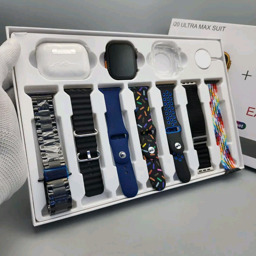 SmartWatch i20 Ultra Gold + Airpods